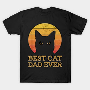 Cat Dad Ever Cat Daddy Fathers Day T-Shirt